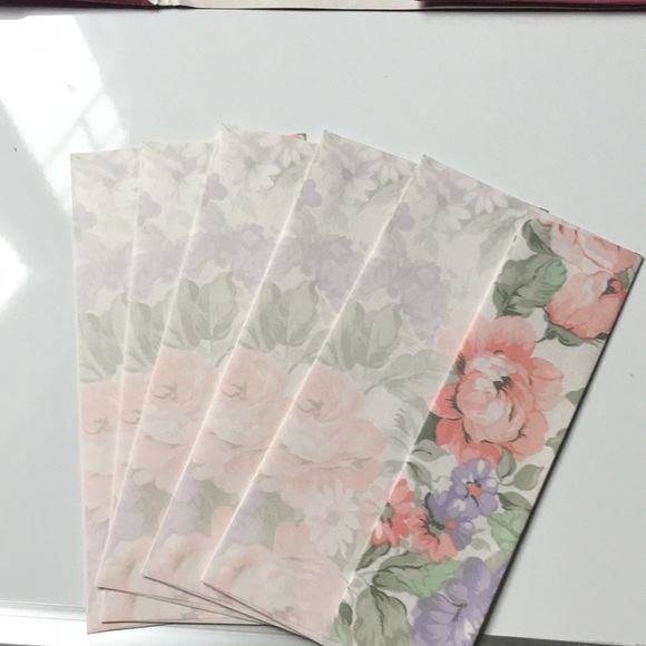 Vintage stationary set letter & envelopes floral - Picture 4 of 8